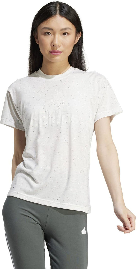 ADIDAS W WINRS 3.0 TEE, WHTMEL/WHITE