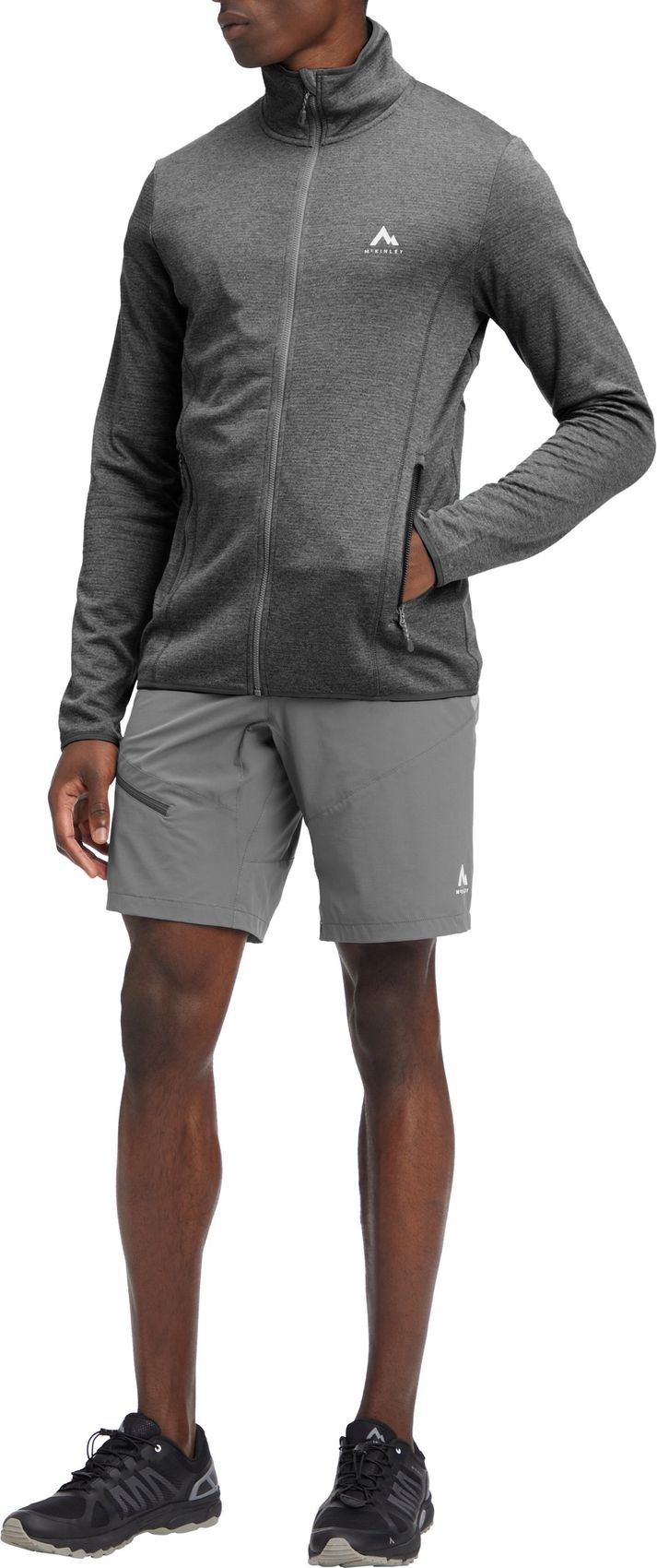 MC KINLEY He.-Unterjacke Roto IV M, MELANGE/ANTHRACITE