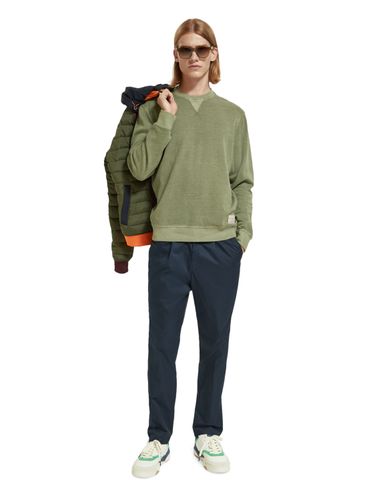 SCOTCH & SODA Regular fit garment dyed sweatshirt, Army