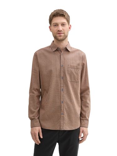 TOM TAILOR Regular Fit Hemd mit Hahnentrittmuster