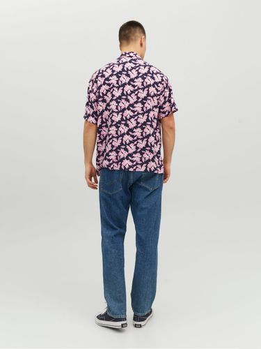 JACK & JONES JACK&JONES JORLUKE PALMA AOP RESORT SHIRT SS LN