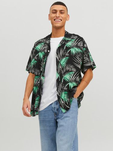 JACK & JONES JACK&JONES JORLUKE PALMA AOP RESORT SHIRT SS LN