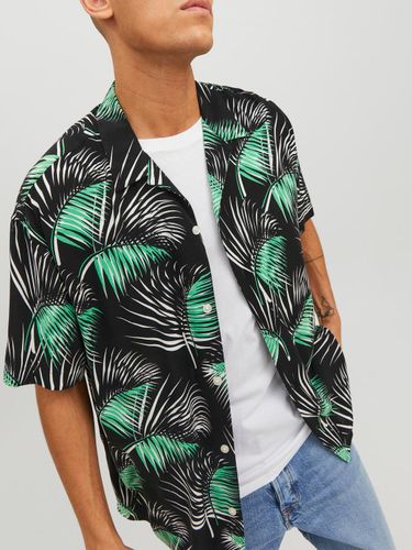 JACK & JONES JACK&JONES JORLUKE PALMA AOP RESORT SHIRT SS LN