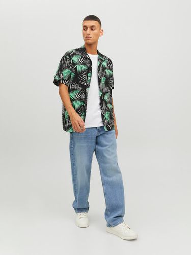 JACK & JONES JACK&JONES JORLUKE PALMA AOP RESORT SHIRT SS LN
