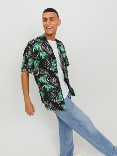 JACK & JONES JACK&JONES JORLUKE PALMA AOP RESORT SHIRT SS LN