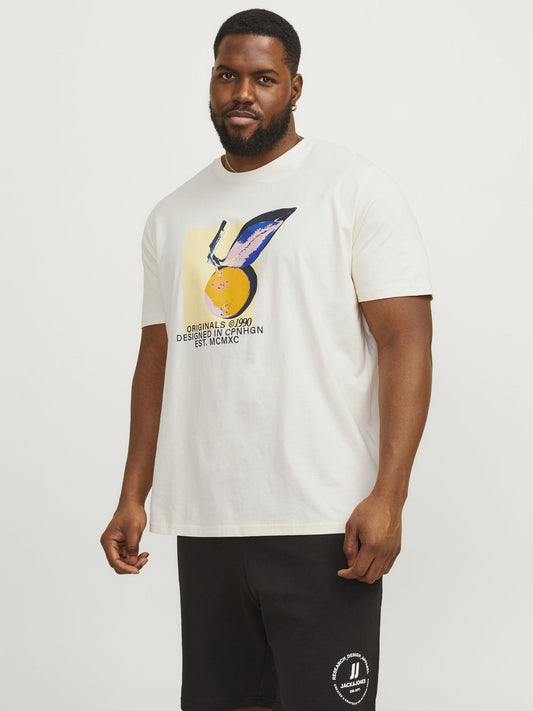 JACK & JONES JACK&JONES JORTAMPA AOP BRANDING TEE SS C.N PLS