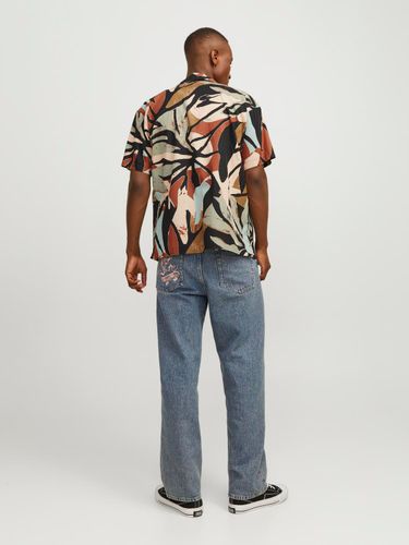 JACK & JONES JACK&JONES JORSEQUOIA TENCEL AOP RESORT SHIRT SS
