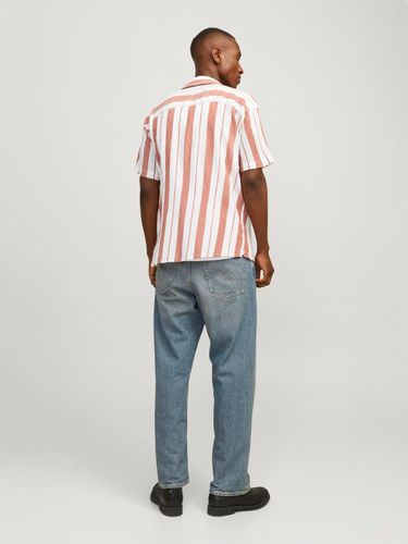 JACK & JONES JACK&JONES JORLUKE CREPE STRIPE SHIRT SS STYD24