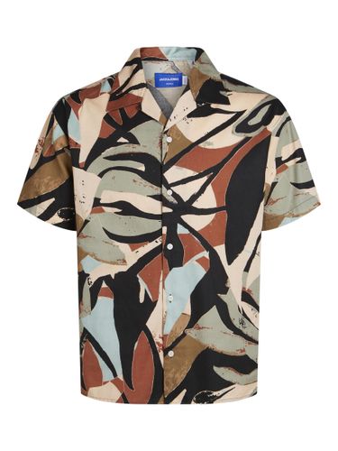 JACK & JONES JACK&JONES JORSEQUOIA TENCEL AOP RESORT SHIRT SS