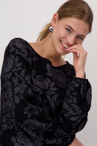 MONARI Pullover, schwarz gemustert