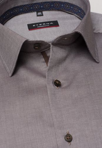 ETERNA Hemd Natté Langarm