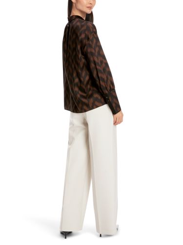 MARC CAIN Bluse mit Fischgrat-Dessin