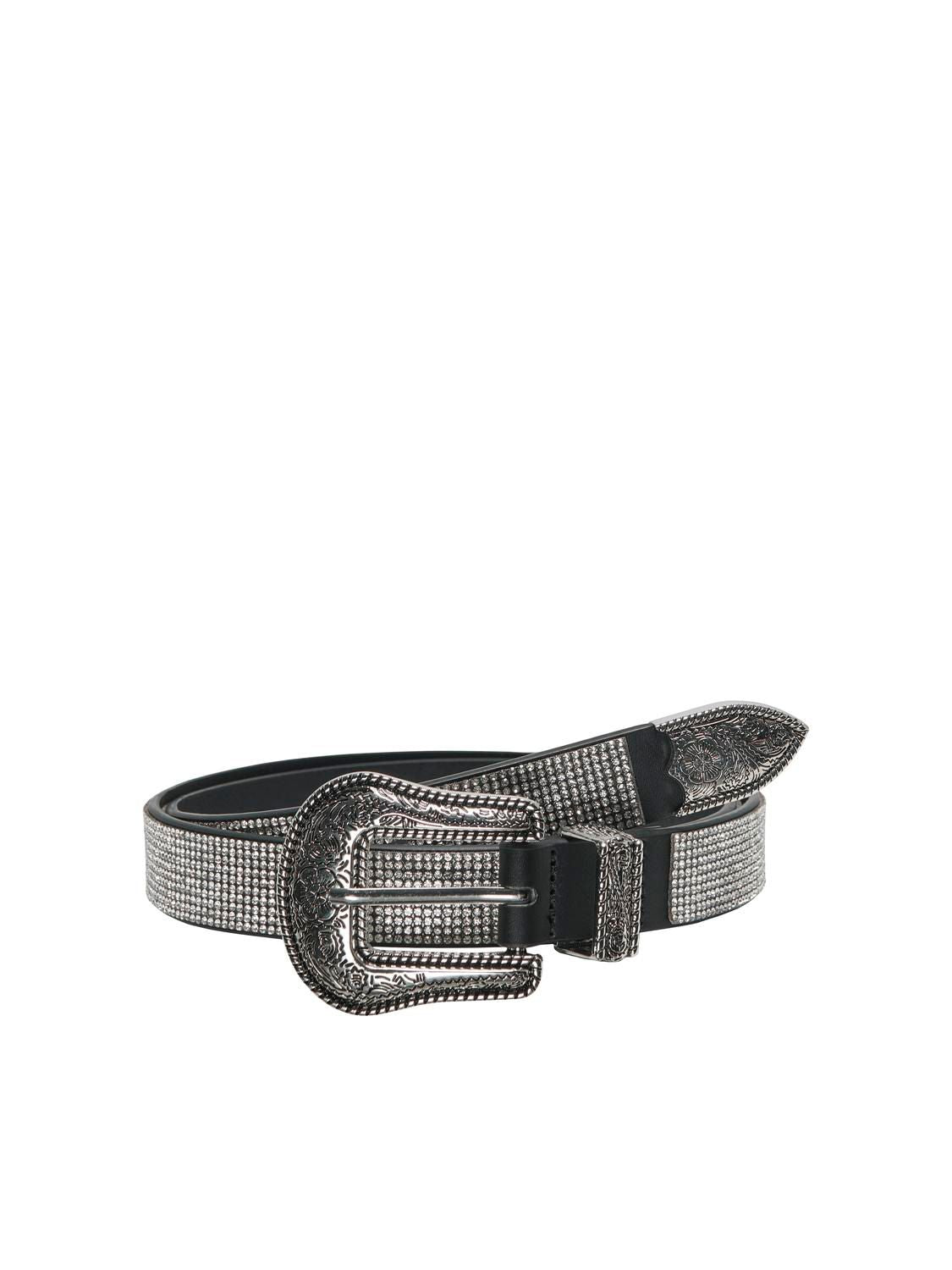 ONLY CARMAKOMA CARPHOEBE GLITTER PU JEANS BELT ACC Default Title