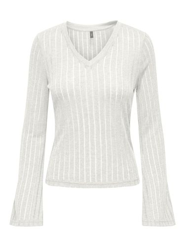 ONLY ONLY ONLSADIZ L/S V-NECK TOP JRS