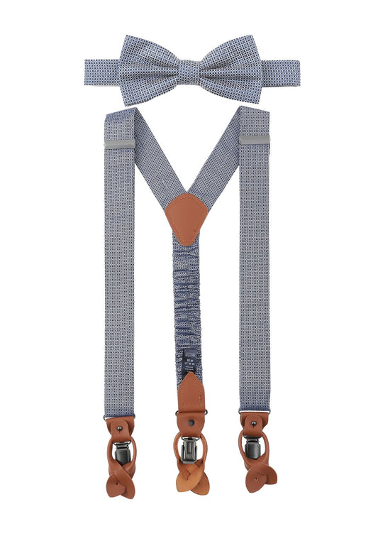 PRINCE BOWTIE Set Hosenträger+Fliege Micro
