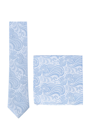 SEIDENFALTER Set Krawatte+Tuch Paisley