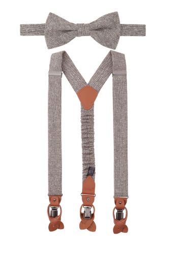 SEIDENFALTER Set Hosenträger+Fliege Uni