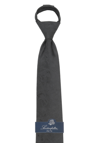 SEIDENFALTER Zipp Krawatte Trauer 7cm