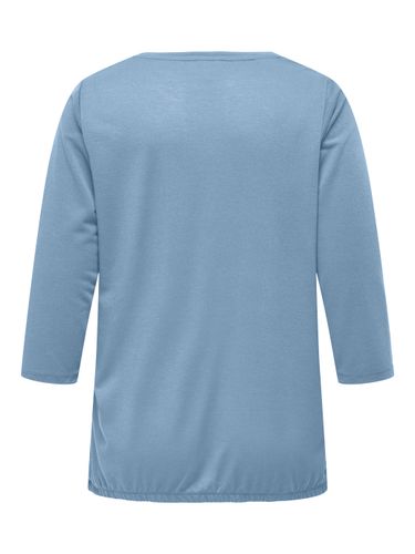 ONLY CARMAKOMA CARCARLINNE V-NECK 3/4 TOP JRS BF