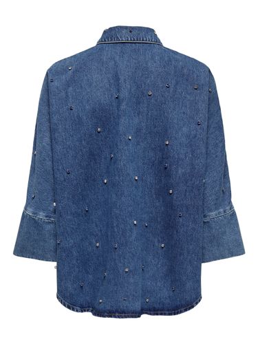 ONLY ONLY ONLGRACE 3/4 RHINESTONE MB DNM SHIRTNOOS