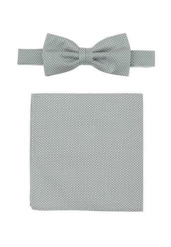 SEIDENFALTER Set Fliege + Einstecktuch