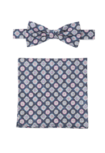 PRINCE BOWTIE Set Fliege + Einstecktuch