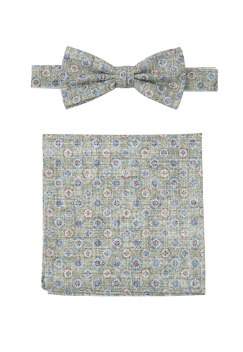 PRINCE BOWTIE Set Fliege + Einstecktuch