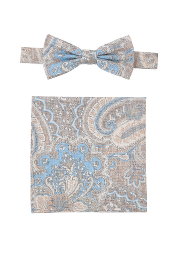 PRINCE BOWTIE Set Fliege + Einstecktuch