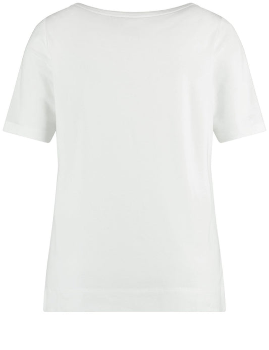 SAMOON Weiches Shirt mit verziertem Herz-Print