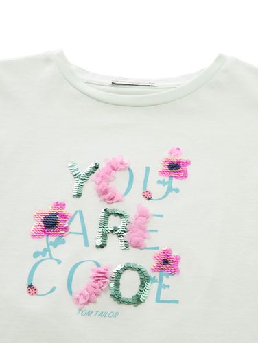 TOM TAILOR T-Shirt mit Wendepailletten