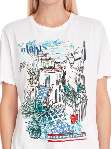 MARC CAIN Mit Print - T-Shirt aus 100 % Baumwolle