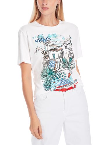 MARC CAIN Mit Print - T-Shirt aus 100 % Baumwolle