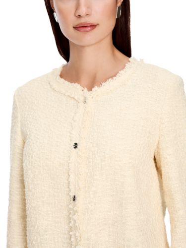 MARC CAIN Bolero in Melé - aus 100 % Baumwolle