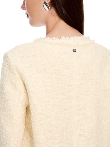 MARC CAIN Bolero in Melé - aus 100 % Baumwolle