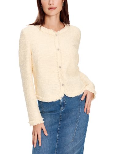 MARC CAIN Bolero in Melé - aus 100 % Baumwolle