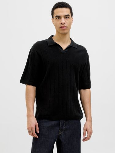 JACK & JONES JORVARENNA KNIT SS SPLIT NECK