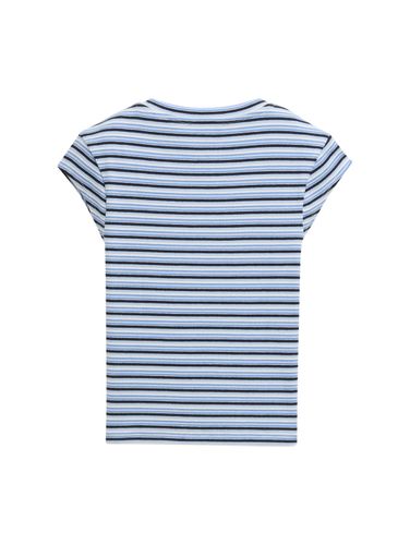 TOM TAILOR Ripp T-Shirt mit Streifenmuster