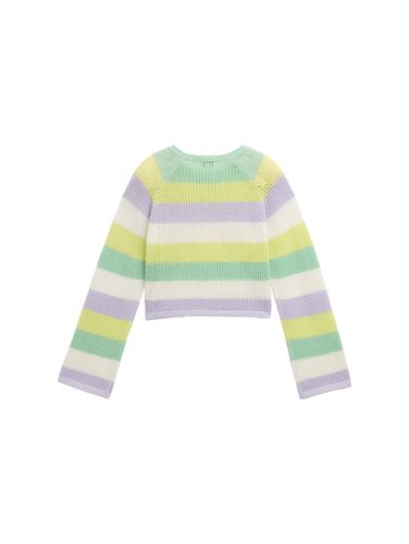TOM TAILOR Cropped Strickpullover mit Streifenmuster