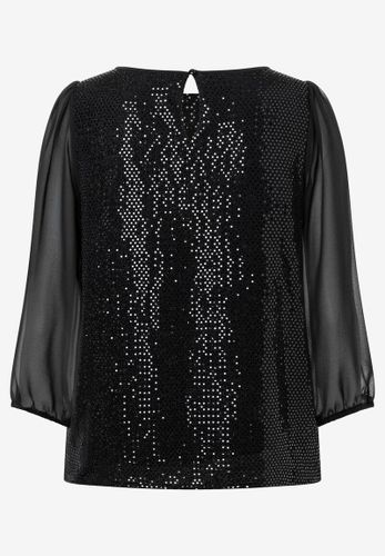 MORE & MORE Bluse mit Glanzsteinchen Party-Kollektion
