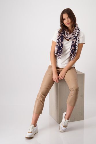 MONARI Schal, creamy beige gemustert