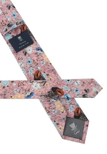 SEIDENFALTER Krawatte Blume 6cm