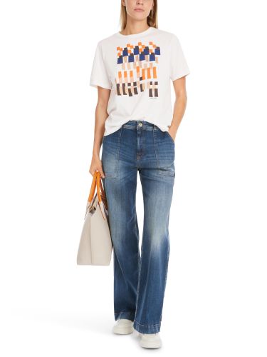 MARC CAIN Bedrucktes Shirt „Rethink Together“