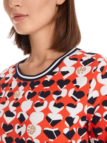MARC CAIN T-Shirt mit Heartbreaker-Print