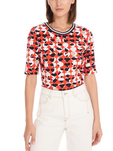 MARC CAIN T-Shirt mit Heartbreaker-Print