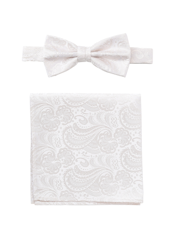 SEIDENFALTER Set Fliege+Tuch Paisley