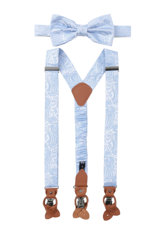 SEIDENFALTER Set Hosenträger+Fliege Paisley
