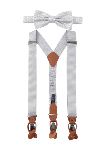 SEIDENFALTER Set Hosenträger+Fliege Micro