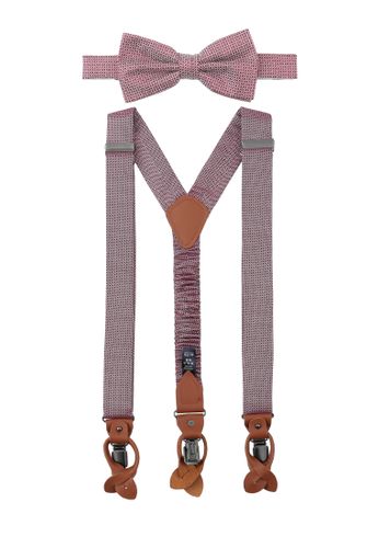 PRINCE BOWTIE Set Hosenträger+Fliege Micro