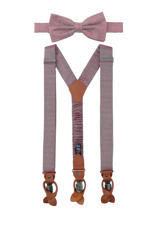 SEIDENFALTER Set Hosenträger+Fliege Micro
