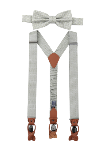 SEIDENFALTER Set Hosenträger+Fliege Micro